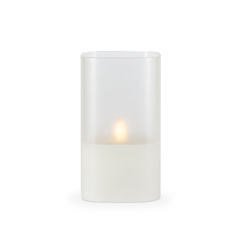 Heyko Unscented Flameless Candle, 7" H x 4" W x 4" D