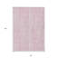 Tapis intérieur lavable rayé rose et ivoire 8 pi x 10 pi
