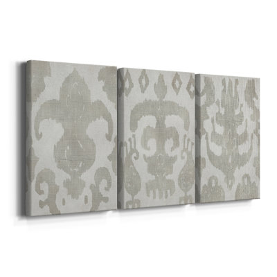 Shak Ikat II - Toile tendue avec châssis sur mesure - 3 pièces