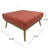 Rectangle Upholstered Fabric Ottoman