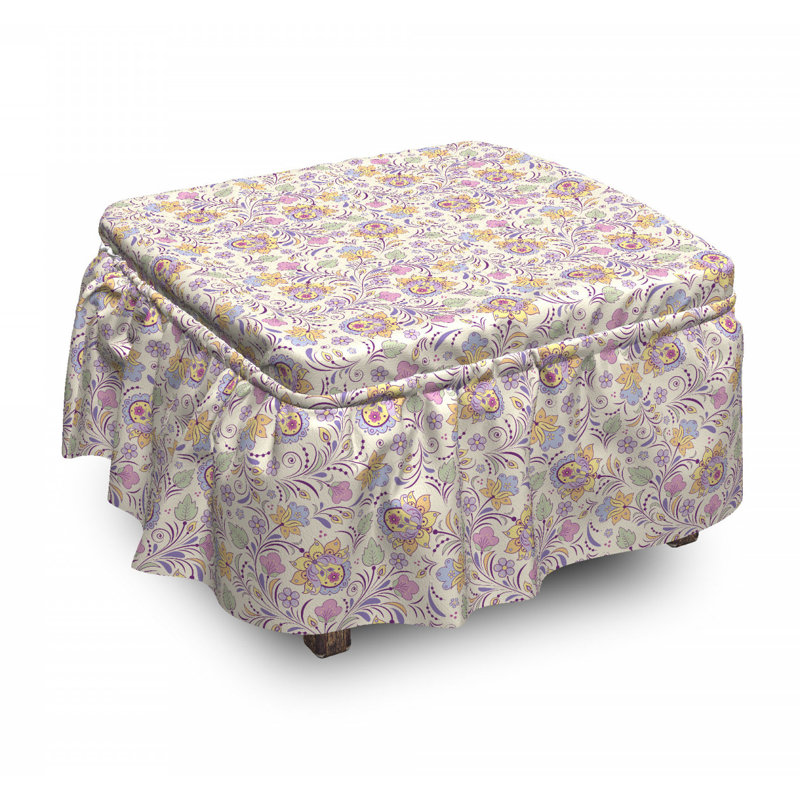 Housse pour repose-pieds spring nature