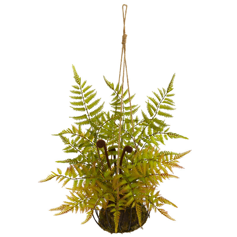 Plantes artificielles en panier