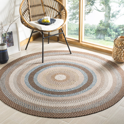Tapis performance géométrique tissé à la main et lavable à la machine Liptak