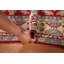 Tapis oriental géométrique rouge Kazak 5