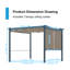 Pergola en aluminium avec auvent Aoodor-90610975-92371646