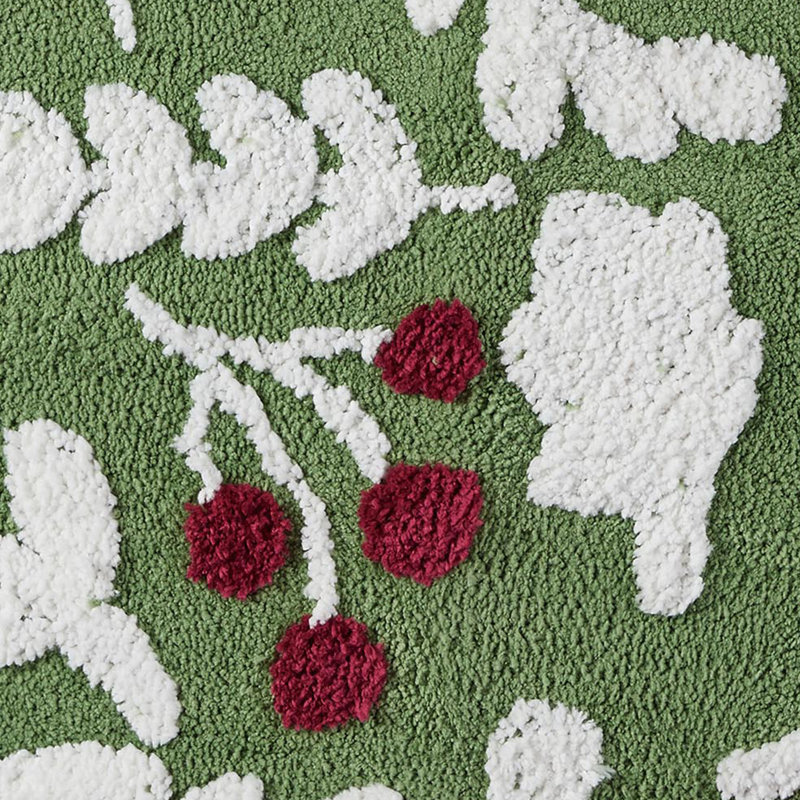 Winston Porter Home Yelonda Multicolor Tufted Holiday Bath Rug, 20" x 32"