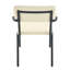 Ensemble de chaises de salle à manger rembourrées suspendues avec cuir de première qualité et support en mousse haute densité