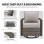 Allcot Outdoor 2-Person Seating Group With Swivel Glide Chair With Cushions-1636821524-1636821529