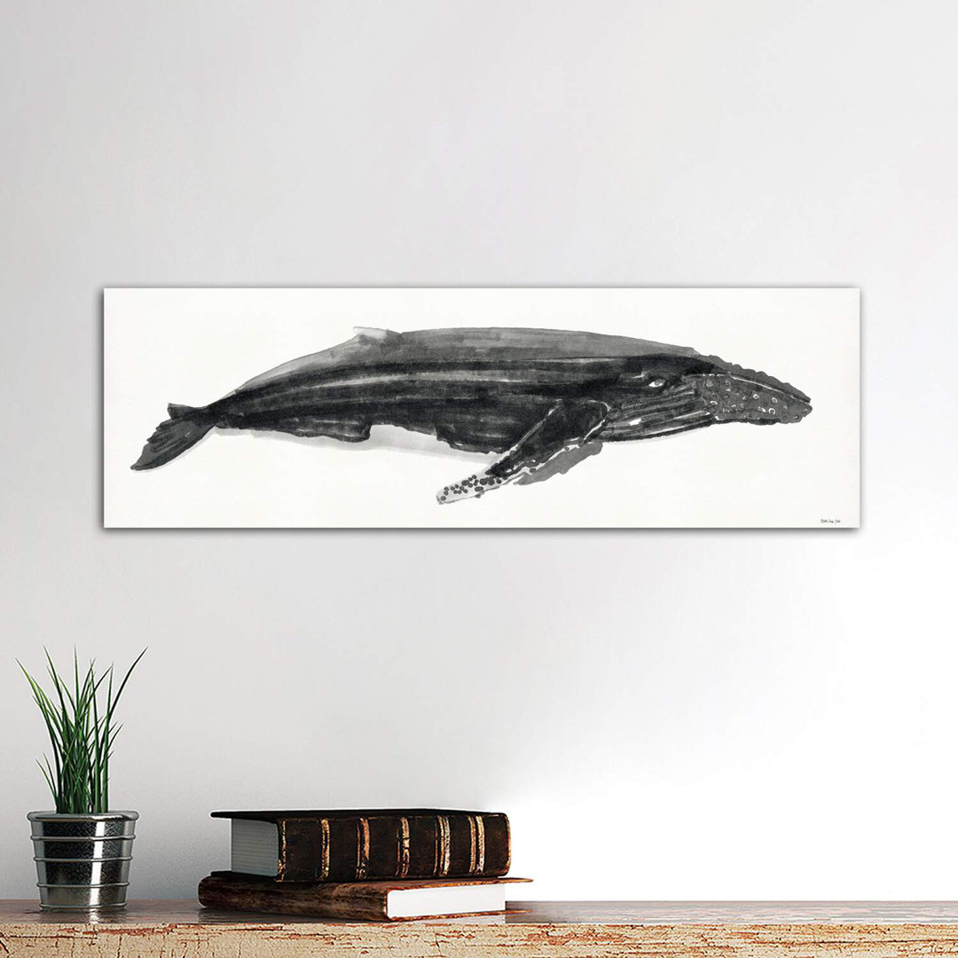 Grey Whale II - Wrapped Canvas Panoramic Print