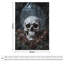 Jeté en flanelle de luxe Skull-133686420
