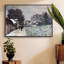 «Snow At Argenteuil», reproduction d'art encadrée sur toile par Claude Monet-92523810-92523811