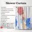 Rideau de douche 1 pièce Blue Meadow Flowers-334270636