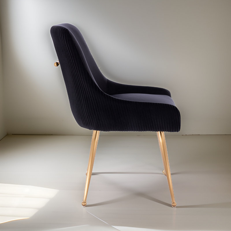 Chaise de salle à manger Kovanic, Noir