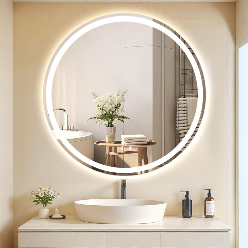 Round Mirror, 80 cm H x 80 cm W