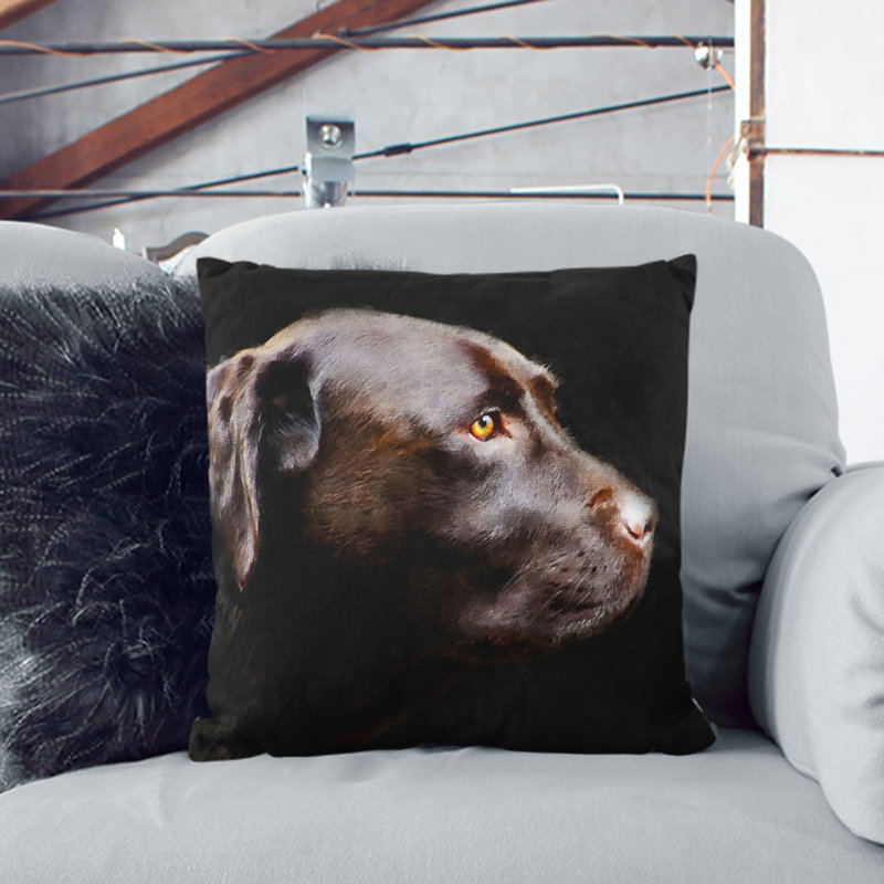 Square Throw Cushion, 40cm H x 40cm W x 15cm D