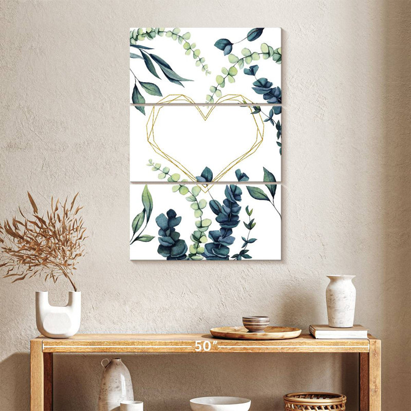 Hardie Eucalyptus And Heart, 38" H x 24" W