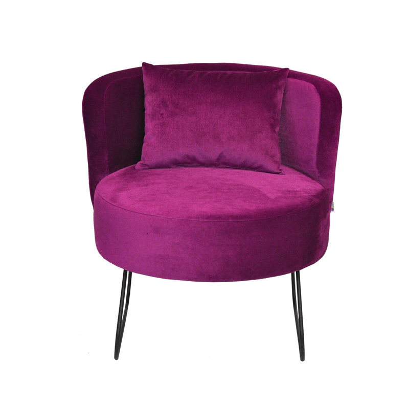 Loft Upholstered Accent Chair, Amaranth