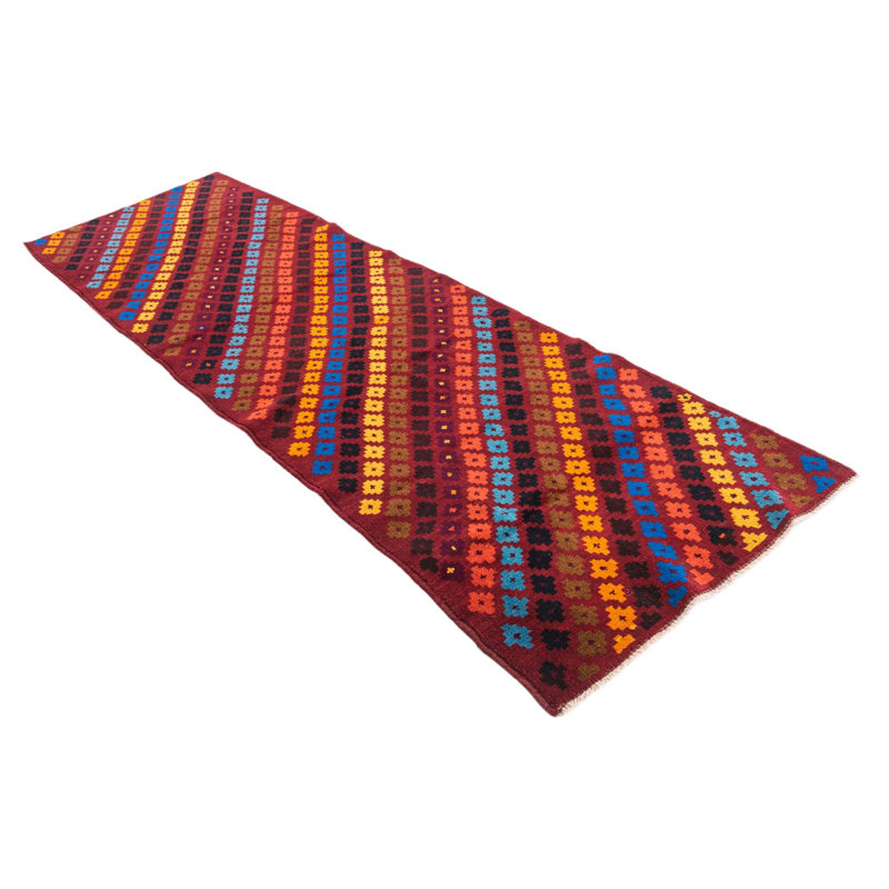 Tapis de couloir rouge Neela
