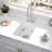 Quartz 18" L X 16" W Undermount Bar Sink With Grid And Strainer