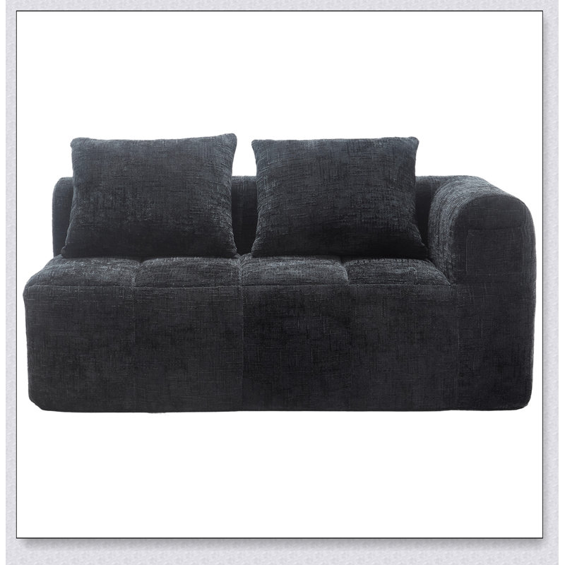 Canapé confortable en chenille pour la détente et le style dans n'importe quelle pièce, parfait pour une détente confortable et un décor élégant.