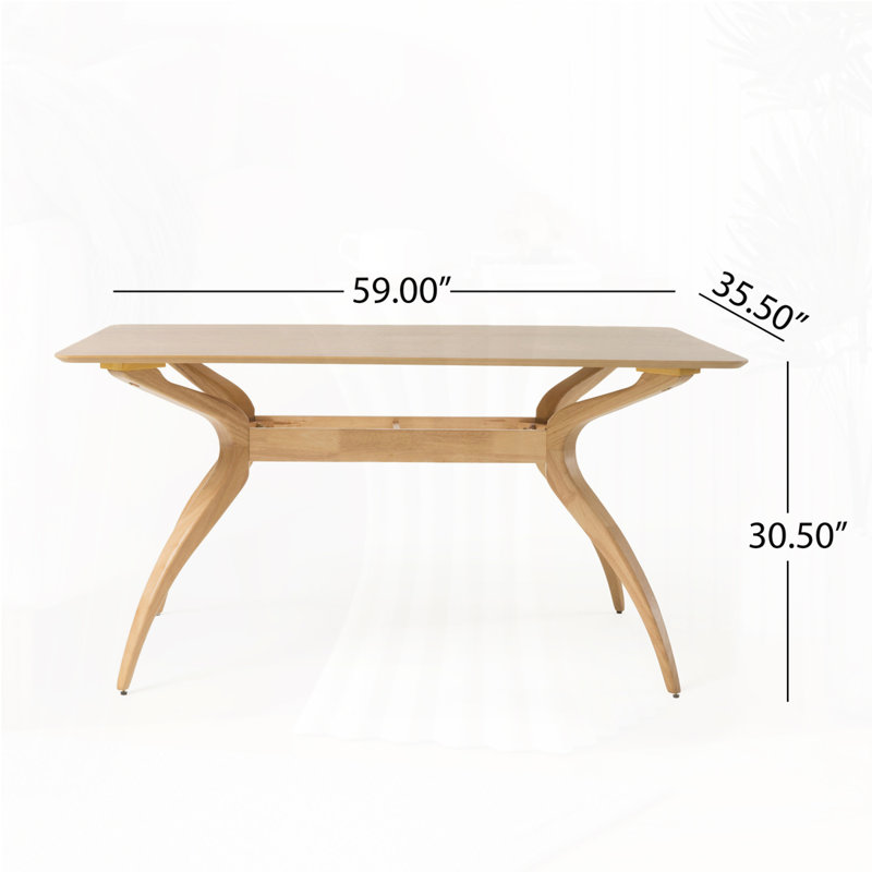Table de salle à manger en bois, Naturel
