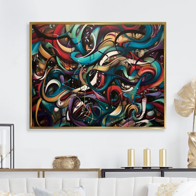 " Blue Red Graffiti Blend "