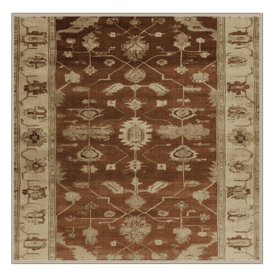 Tapis brun lavable à la machine