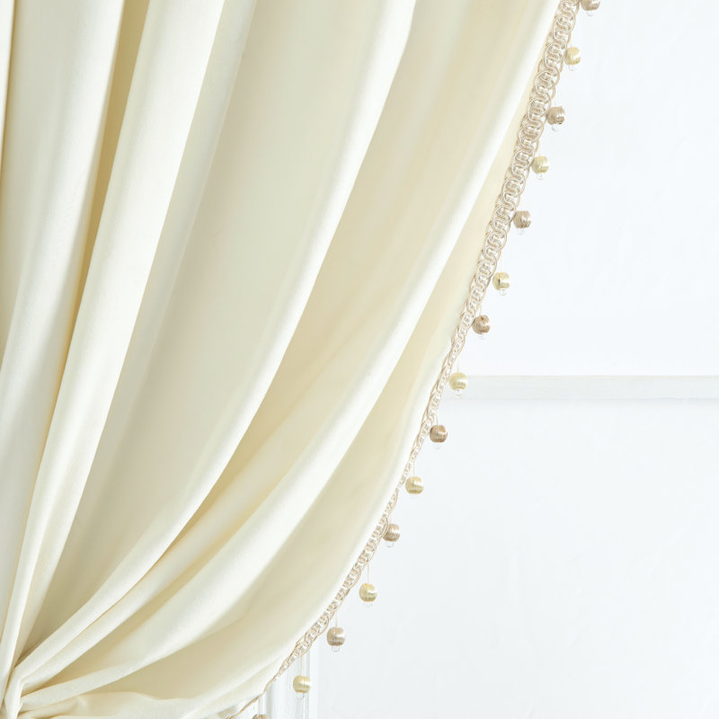 Curtain Single Panel, Ivory