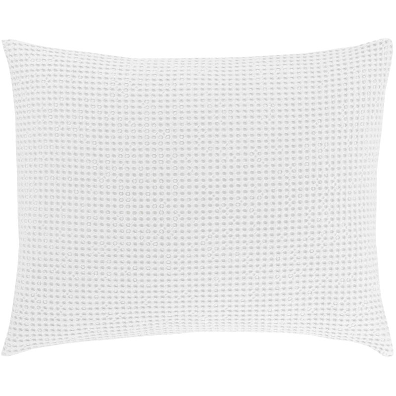 Bubble Matelasse Sham, White, Standard