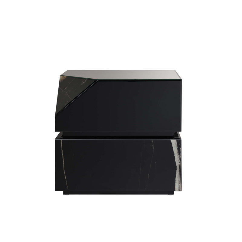 Drisana Mirrored End Table