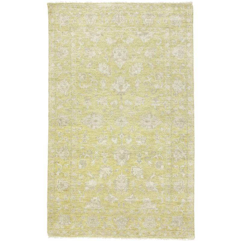 Tapis oriental floral Elandus, Rectangle 4 pi 11 po x 7 pi 11 po