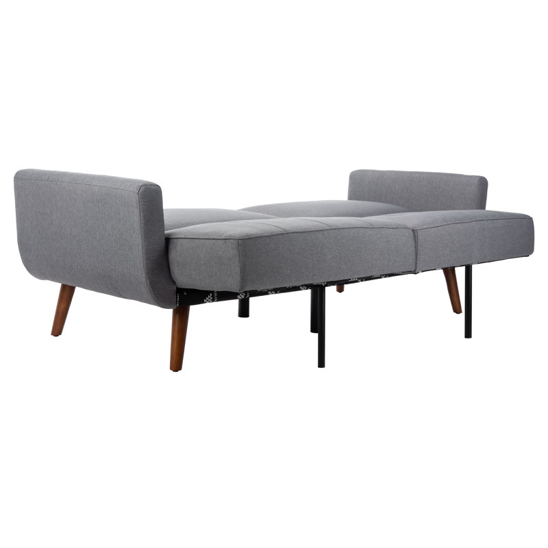 Futton Twin 82.3'' Upholstered Convertible Sofa, Stone, Linen