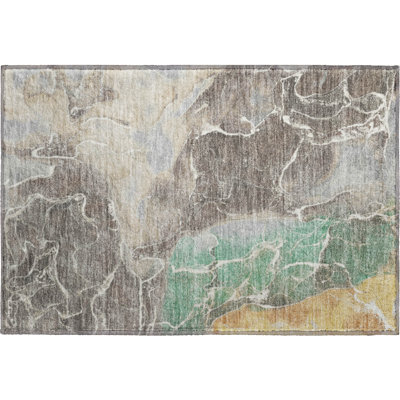 Premium Machine Washable Mayfield AMF1782 Contemporary Rug