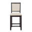 Ensemble de salle à manger élégant à hauteur de comptoir 5 pièces avec tablettes intégrées et chaises en bois-636194287-636194284-636194280