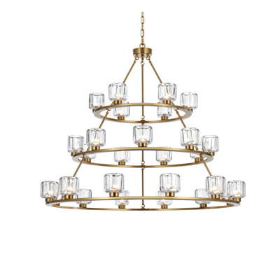 Enrique 48 inch Three-Tier Chandelier 
