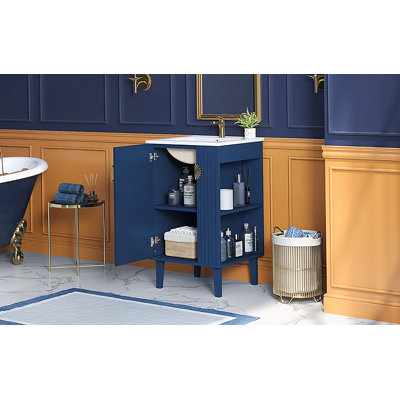 Meuble-lavabo de 20 po avec lavabo en céramique