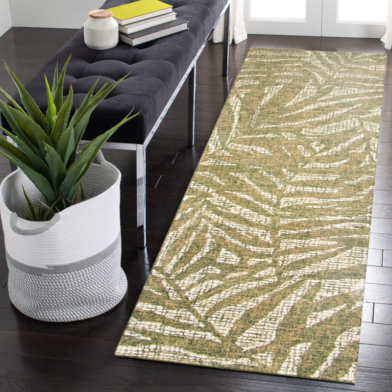 Muhlfeld Wool Floral Indoor Rug, Runner 2' x 7'6"