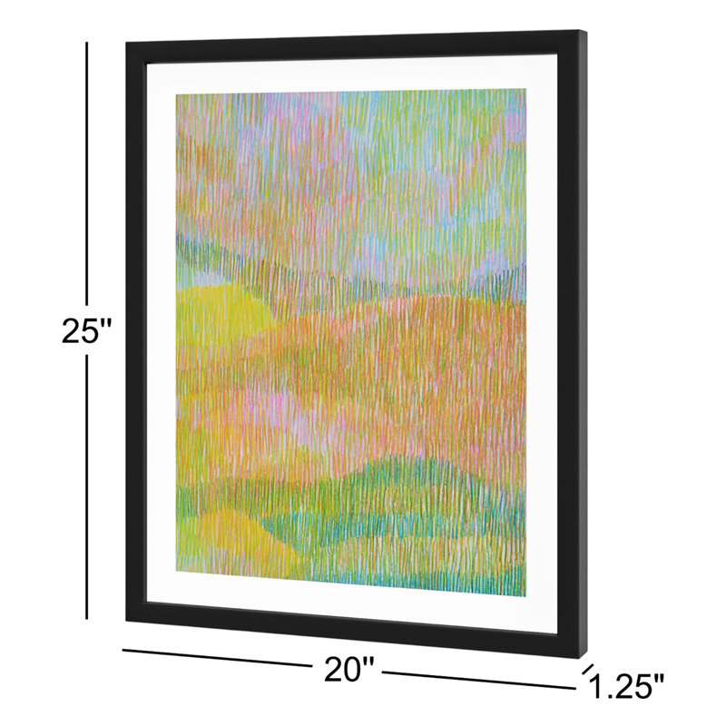 Summerhill Painting by Jacques Pilon, Black, 25" H x 20" W x 1.25" D