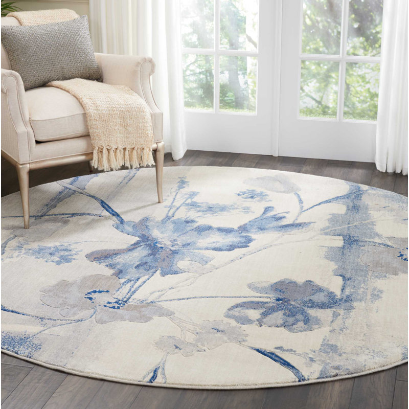 Arnim Floral Indoor Rug, Round 3'6"