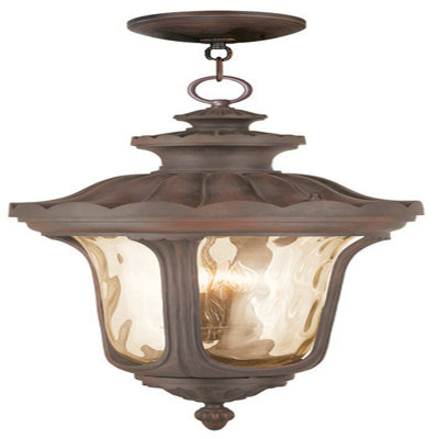 Luminaire suspendu de style lanterne à 4 lumières