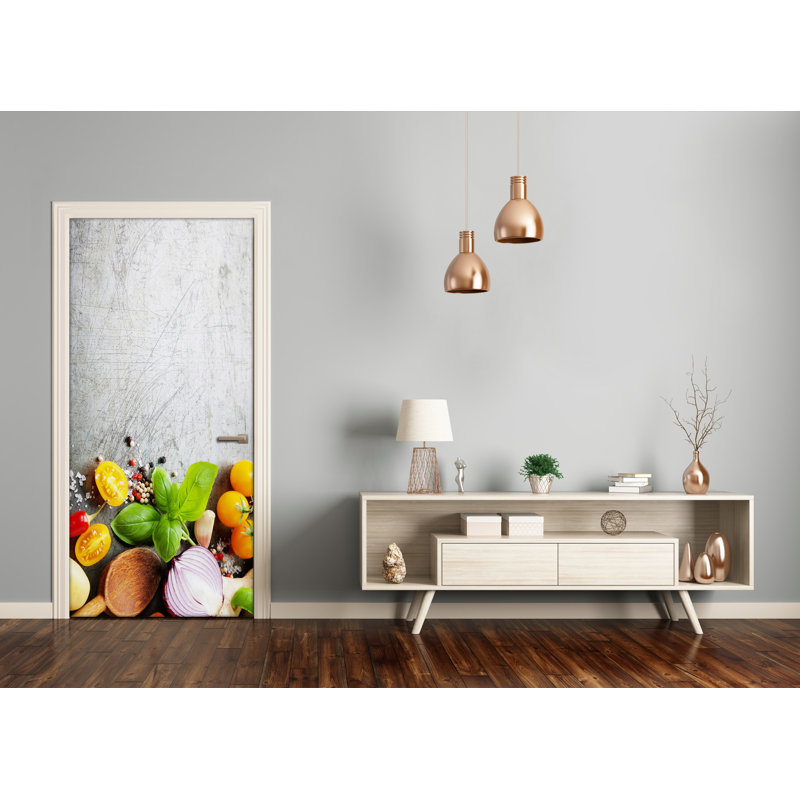 Vegetables Door Decal, 205cm H x 85cm W