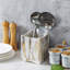 Wood Rectangle Utensil Crock