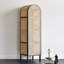 Modern Minimalist White Waxwood Rattan Storage Wardrobe