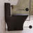 Swiss Madison Sublime II One-Piece 10" Rough-in 1.1/1.6 GPF Dual Top Flush Round Compact Toilet in Matte Black-121372866-121372867-121372869