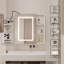 Ayyat 70x70cm Wall-Mounted LED Mirror Cabinet with 3-Color Lights