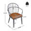 Chaise de salle à manger d'intérieur avec pieds en métal (ensemble de 2)