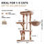 Arbre à chat à branches en bois massif Artisan-1703138137