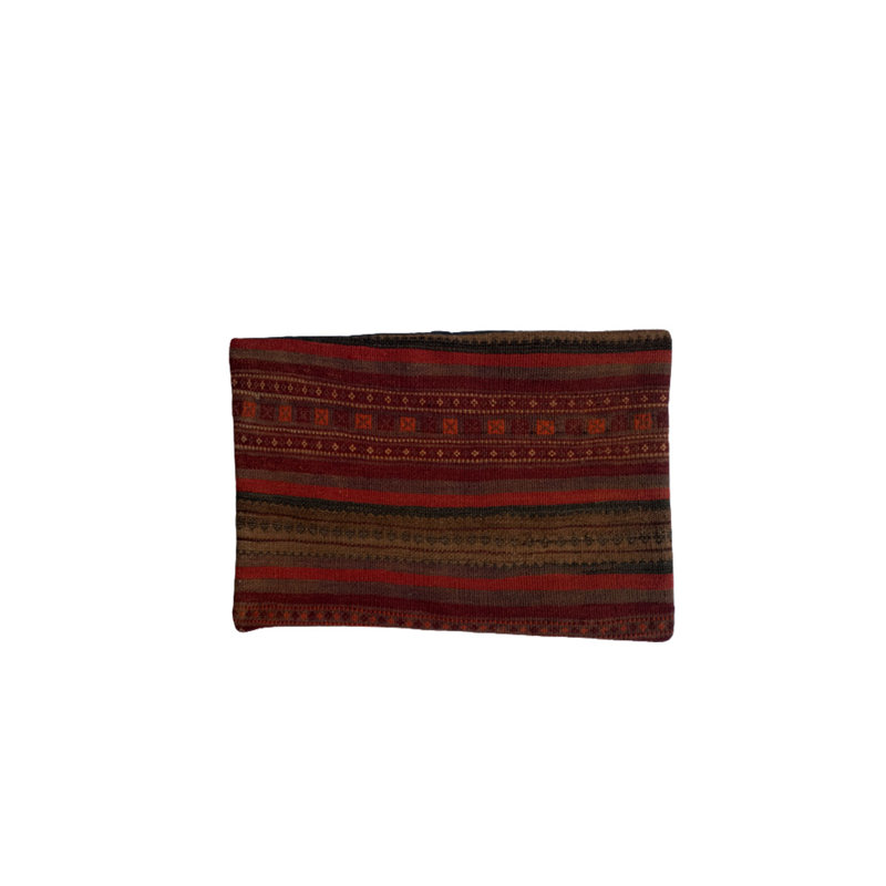 Geoffrey Kilim Handwoven Woody Brown Cushion Cover