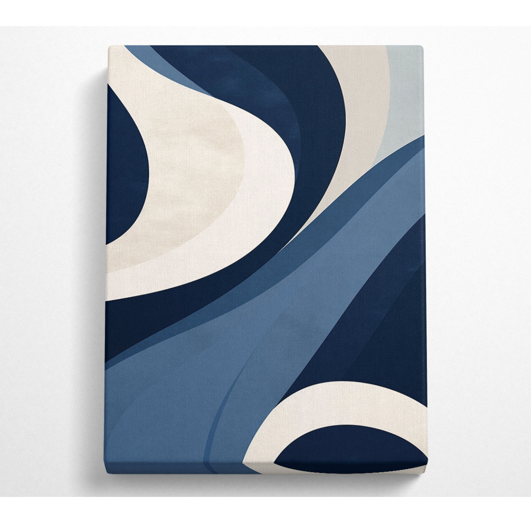 Swirls Of Blue - Kunstdrucke auf Leinwand - Wrapped Canvas