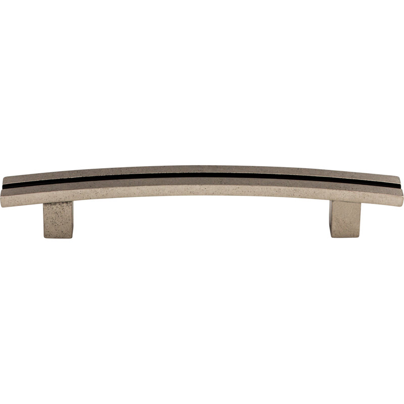 Inset Rail 5" Center to Center Bar Pull, Pewter Antique